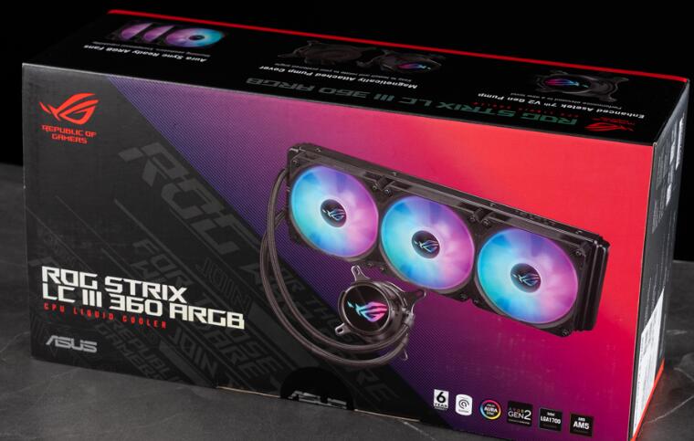 ROG Strix LC III 360 ARGB飞龙三代一体式水冷开箱评测 ROG Strix LC III 360 ARGB飞龙三代一体式水冷开箱评测