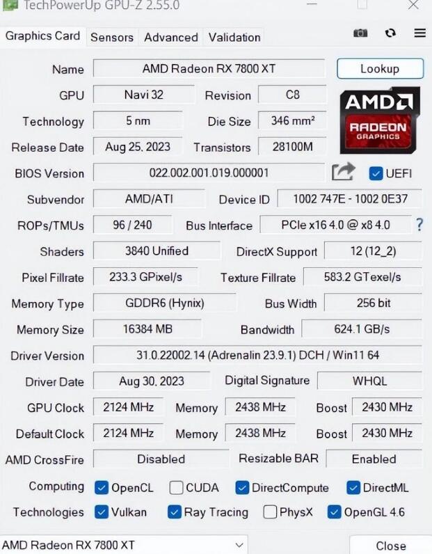 RX7800XT配什么CPU（RX7800XT参数）(rx7800xt相当于什么显卡)