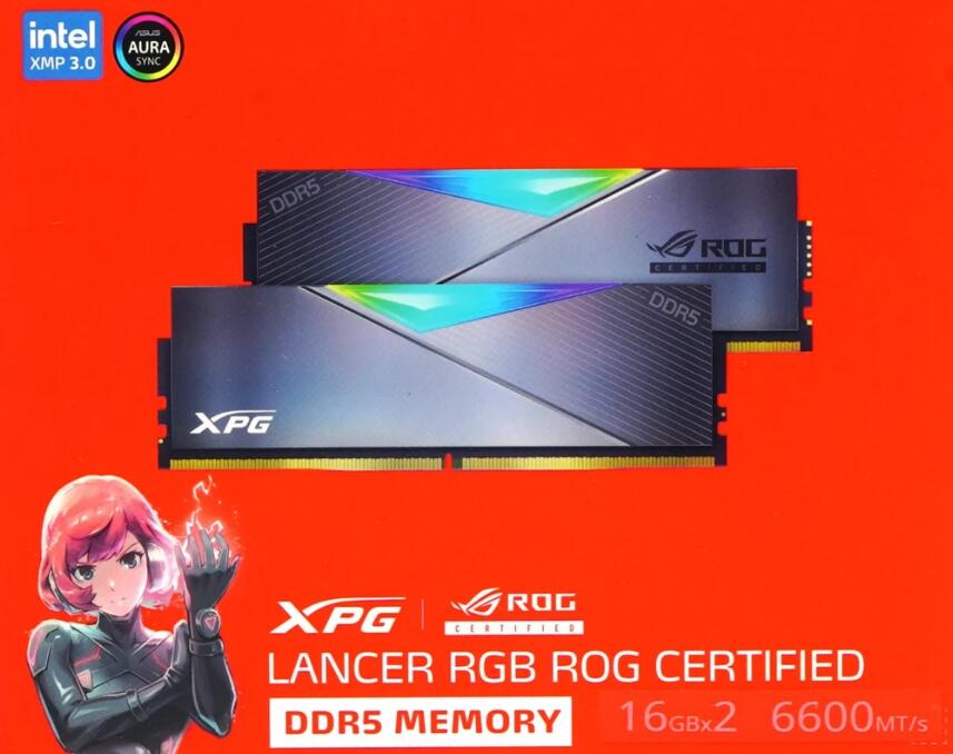 XPG LANCER RGB ROG CERTIFIED DDR5內存开箱评测 XPG LANCER RGB ROG CERTIFIED DDR5內存开箱评测