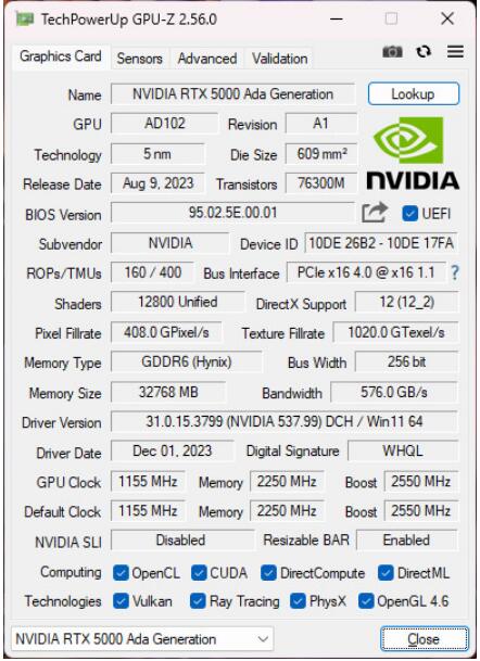 NVIDIA RTX5000 Ada Generation专业绘图卡开箱评测 NVIDIA RTX5000 Ada Generation专业绘图卡开箱评测